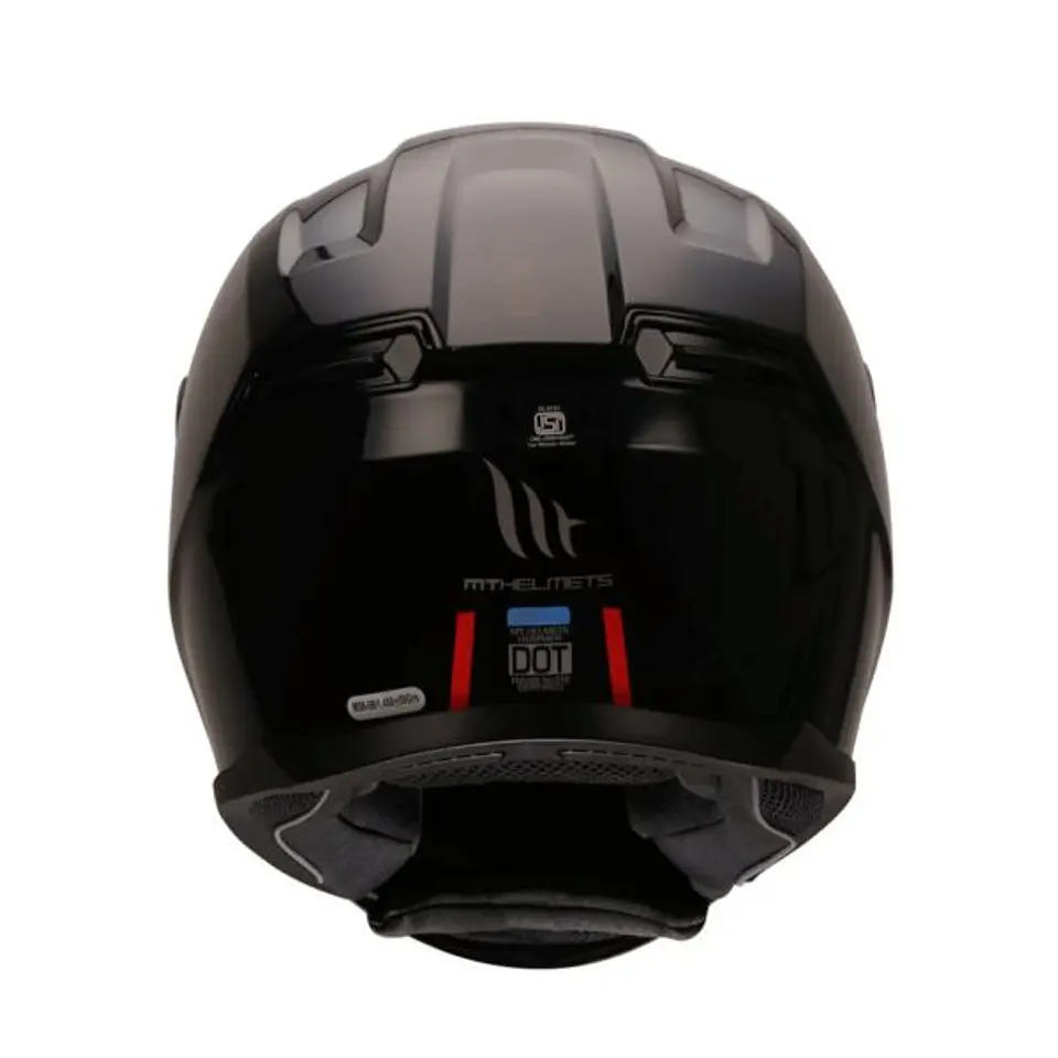 Capacete Integrado  MT Helmets Hummer Solid A1 Preto Brilhante. Tamanho- L 4