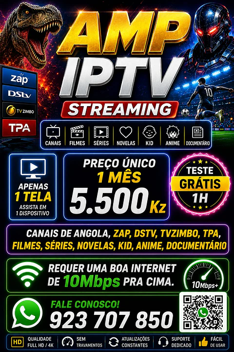 AMP - IPTV Streaming + Canais de Angola