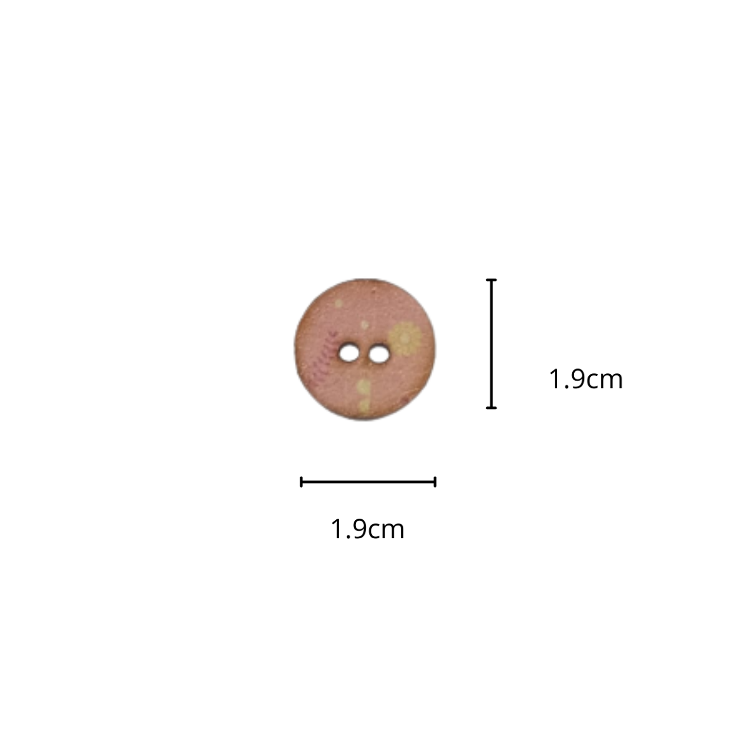 Botones Redondos MDF Estampados 1.9 cm – Diseños Florales – Docena x12 2