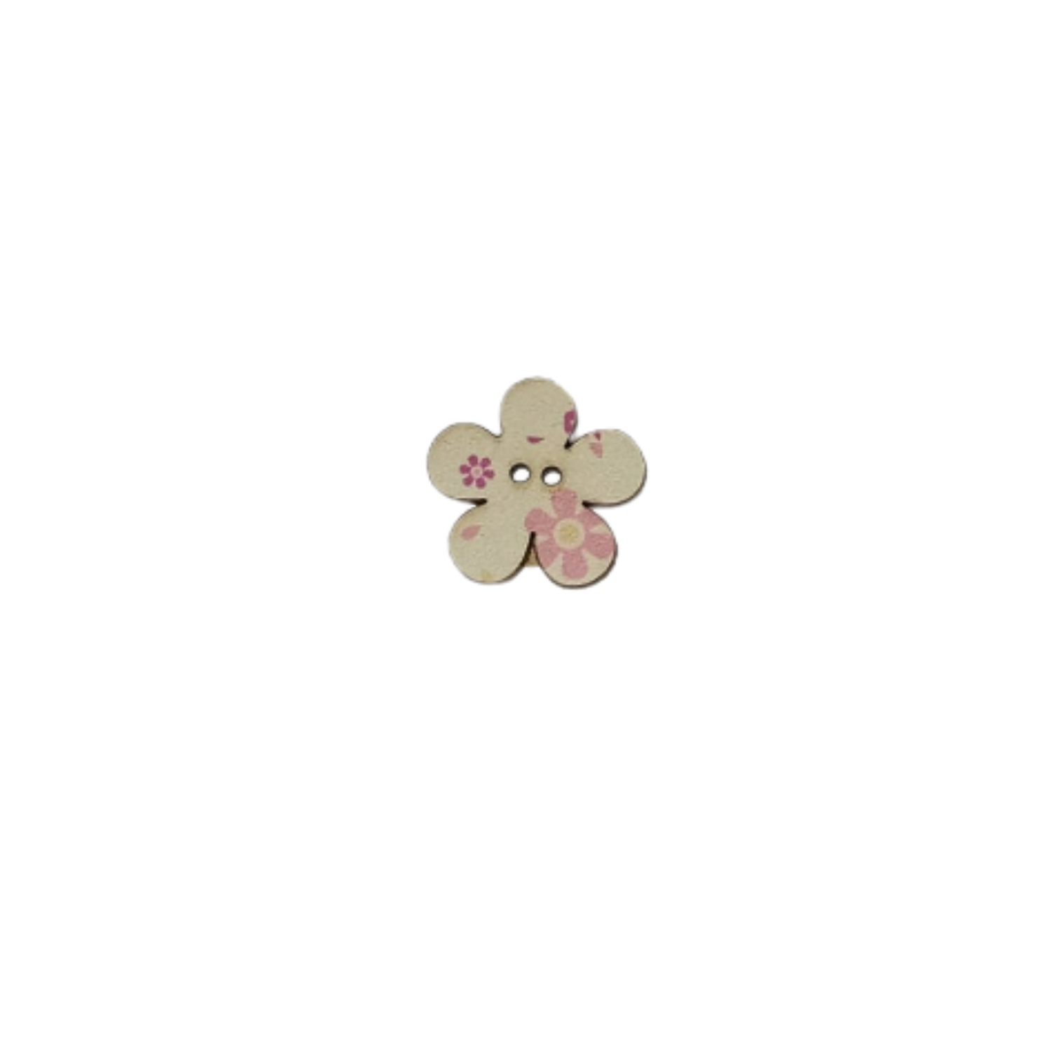 Botones Flor MDF Estampados 1.9 cm – Diseños Florales – Docena x12 1