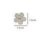 Botones Flor MDF 1.9 cm – Docena - Miniatura 2