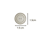 Botones Redondos Decorativos MDF 1.9 cm – Costura – Docena - Miniatura 2