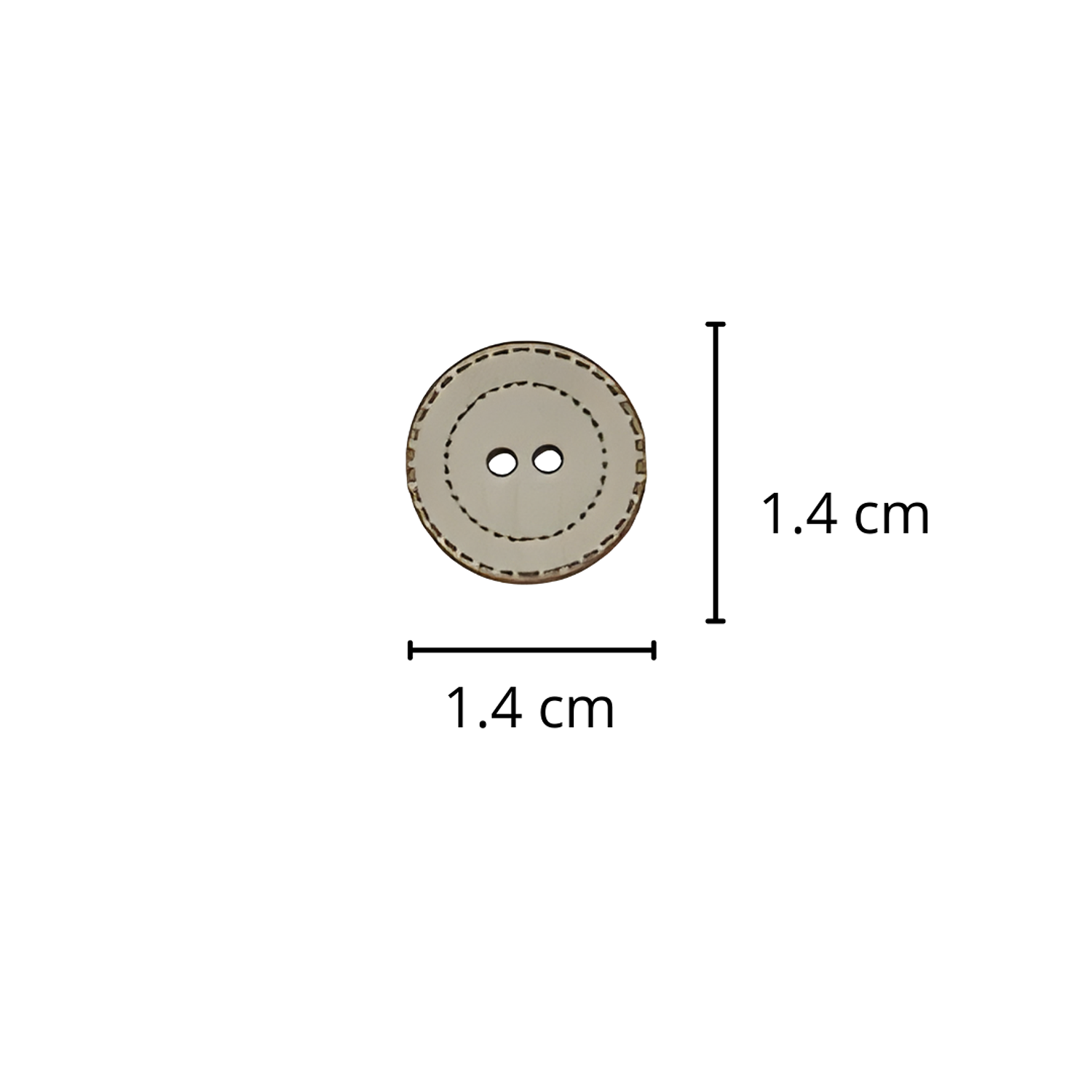 Botones Mini Redondos MDF 1.4 cm – Docena 2