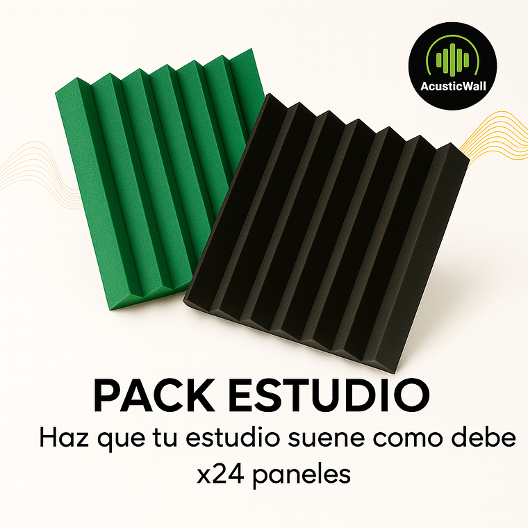 Pack Estudio (x24) – Espumas Acústicas AcusticWall 1