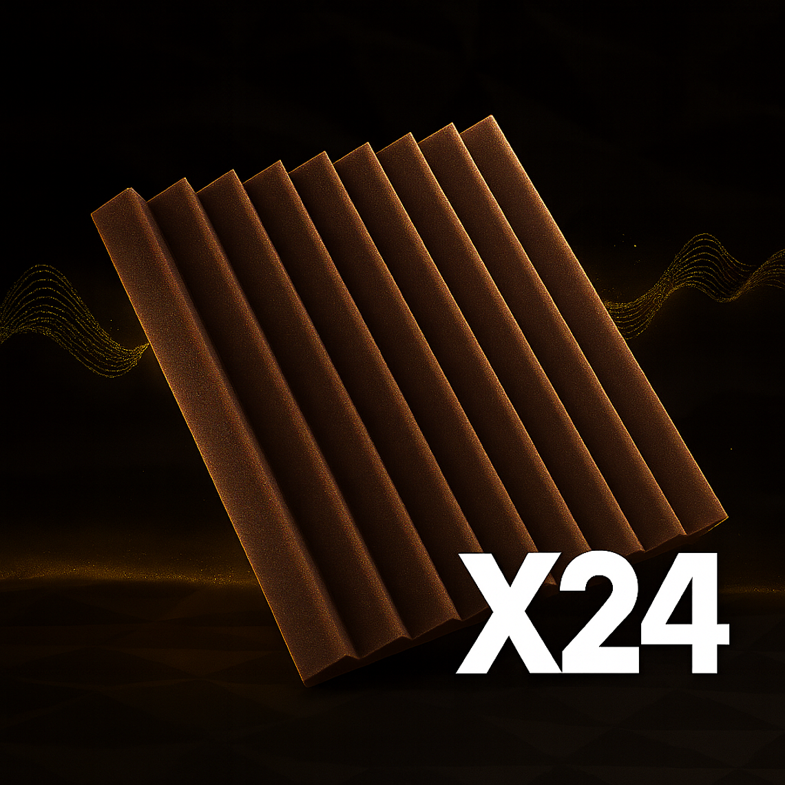 Pack Estudio (x24) – Espumas Acústicas AcusticWall 9