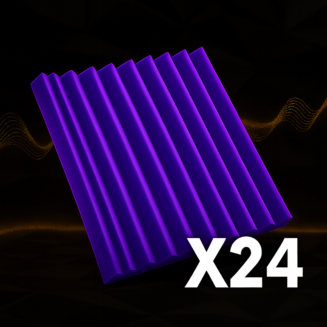 Pack Estudio (x24) – Espumas Acústicas AcusticWall 8