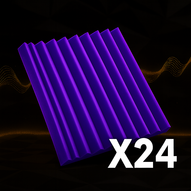 Pack Estudio (x24) – Espumas Acústicas AcusticWall 8