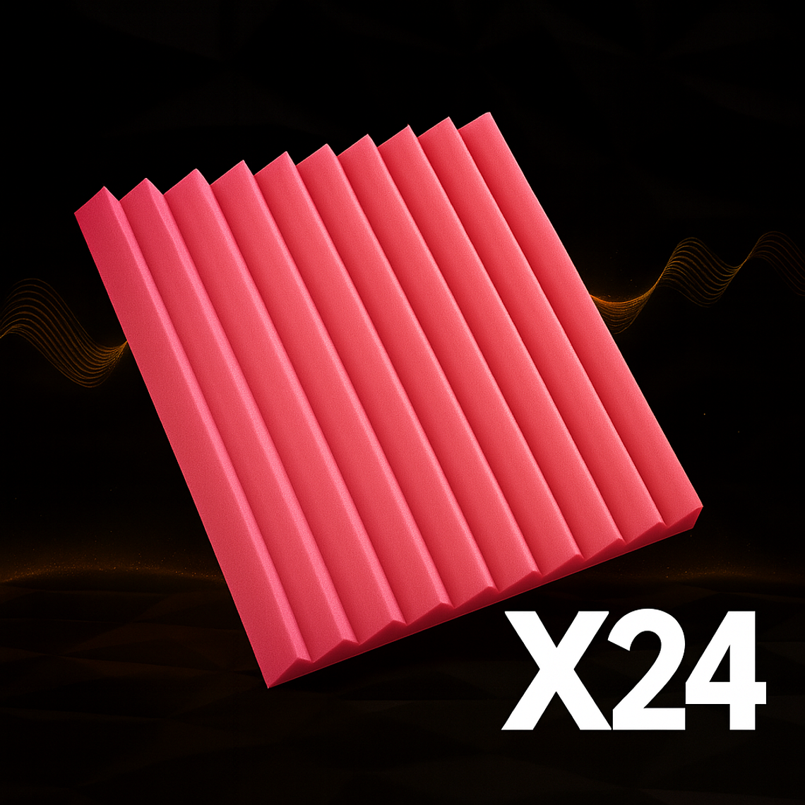 Pack Estudio (x24) – Espumas Acústicas AcusticWall 10