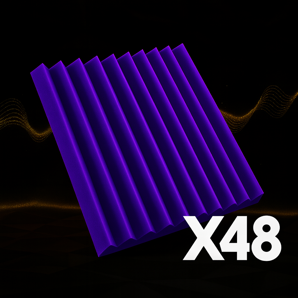 Pack Muro Completo (x48) – Espumas Acústicas AcusticWall 8