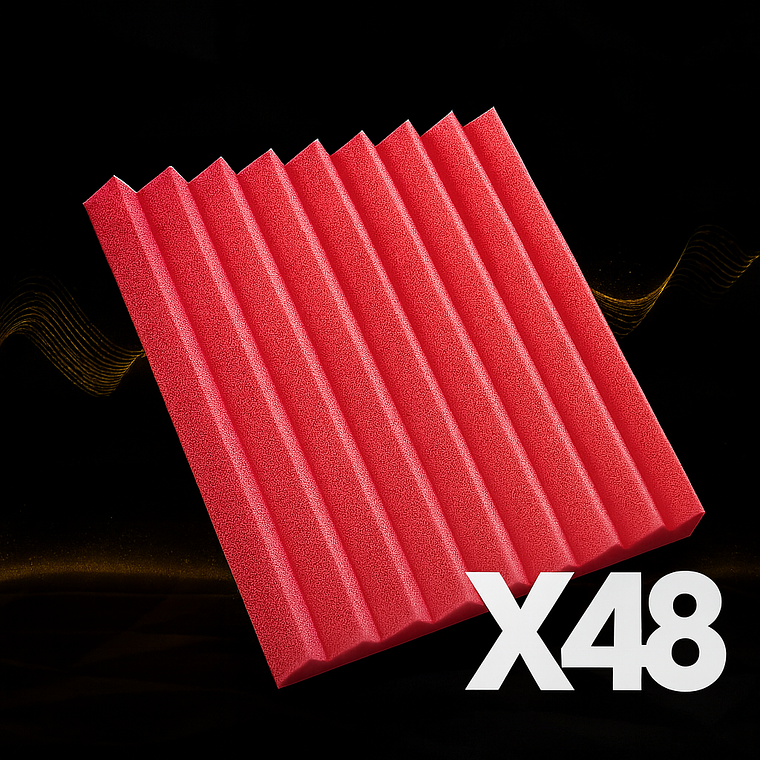 Pack Muro Completo (x48) – Espumas Acústicas AcusticWall 10