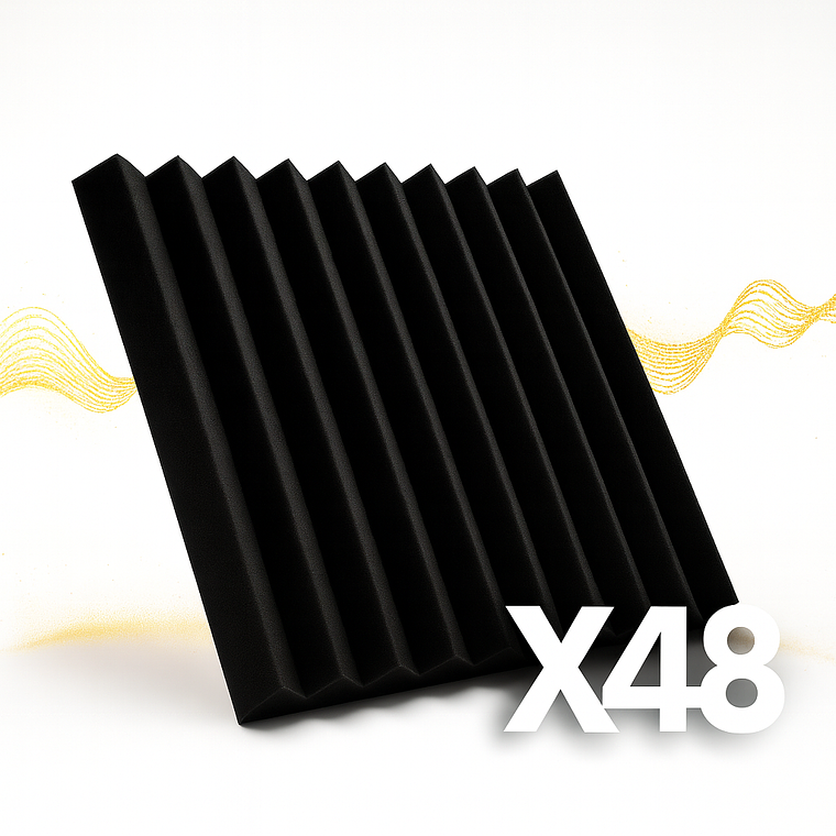 Pack Muro Completo (x48) – Espumas Acústicas AcusticWall 2