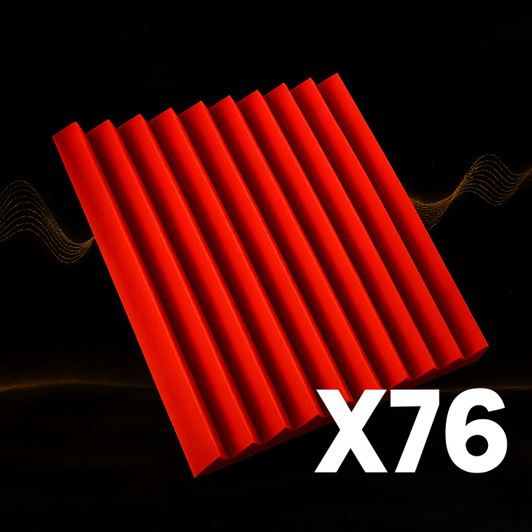 Pack Full Estudio (x76) – Espumas Acústicas AcusticWall 3