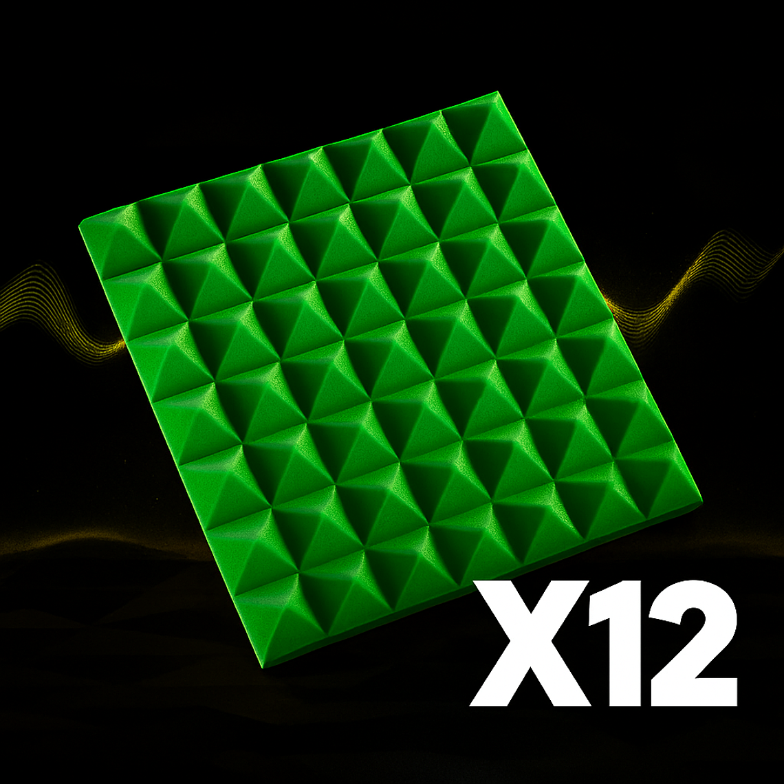 Piramidal Pack Inicio (x12) – Espumas Acústicas AcusticWall 4