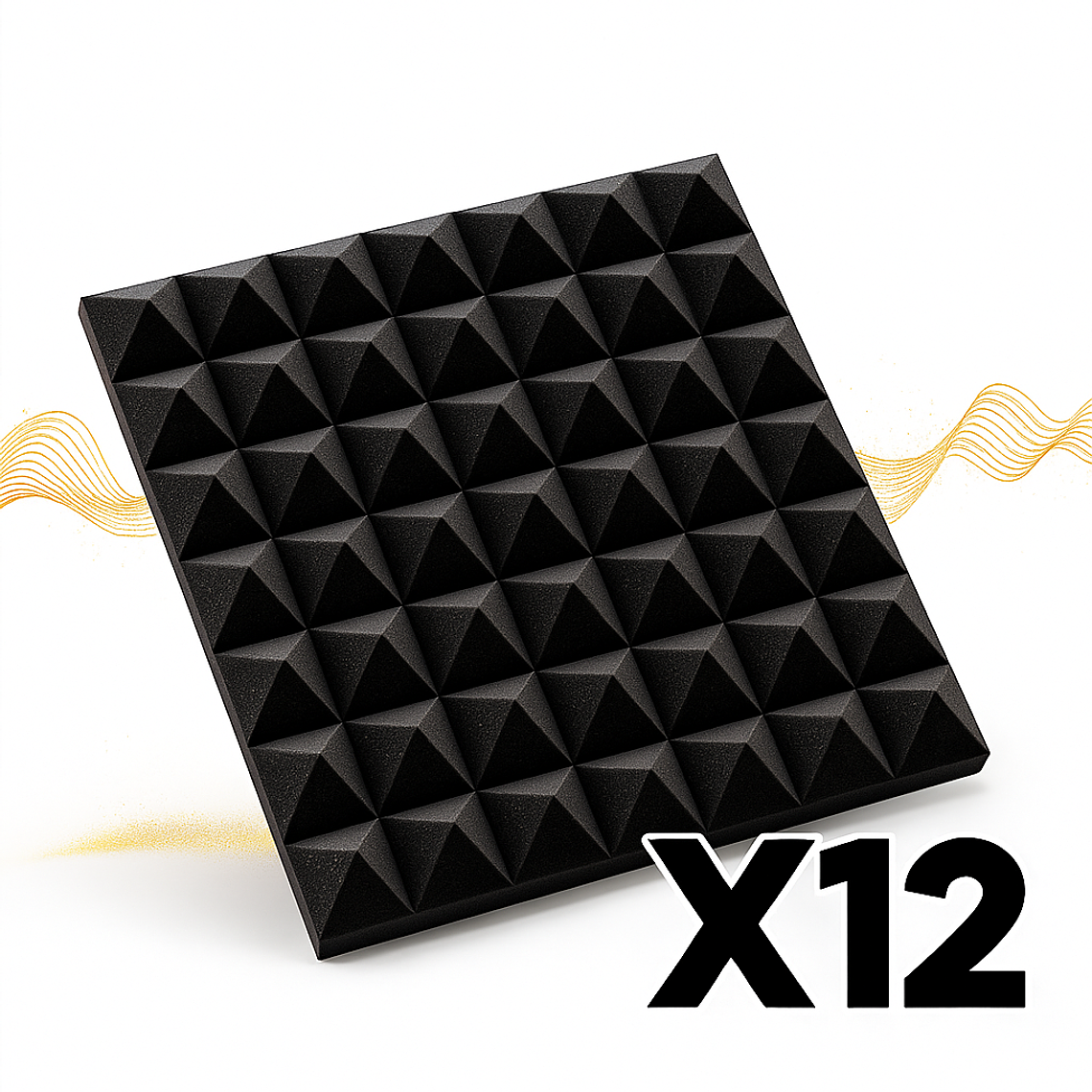Piramidal Pack Inicio (x12) – Espumas Acústicas AcusticWall 2