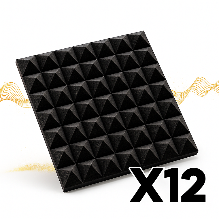 Piramidal Pack Inicio (x12) – Espumas Acústicas AcusticWall 2