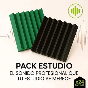 Pack Estudio x24: Control Acústico Real para Grabaciones Profesionales
