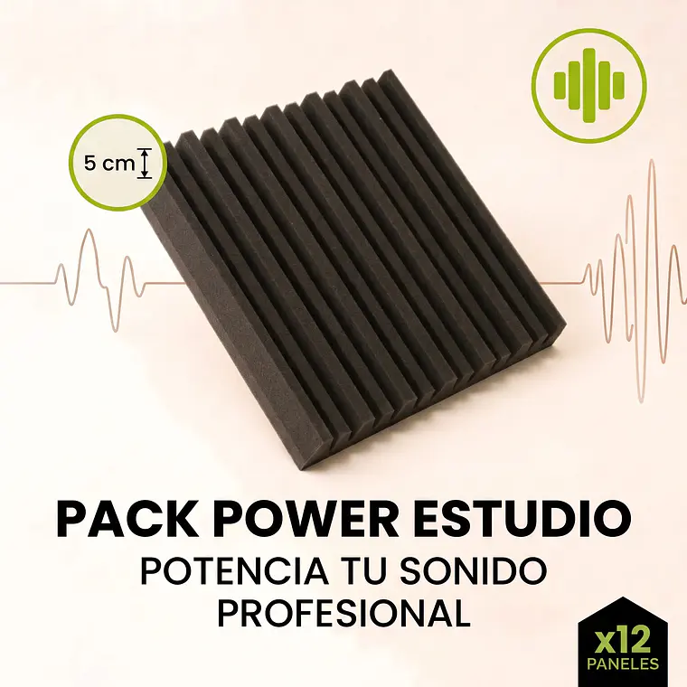 Pack Power Ranurado x12:  Control Absoluto del Sonido y 5 cm de Espesor 1