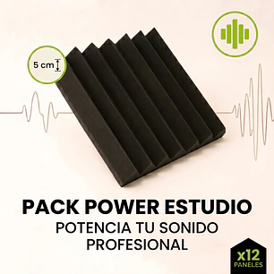 Pack Power Triangular x12:  Control Absoluto del Sonido y 5 cm de Espesor