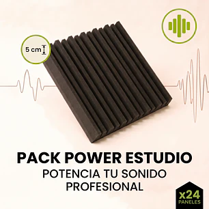 Pack Power Estudio x24: Control Absoluto del Sonido y 5 cm de Espesor
