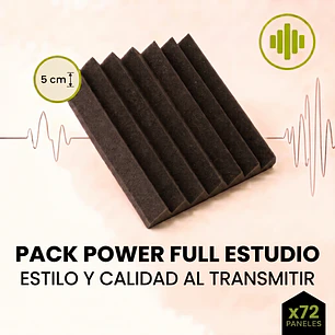 Pack Power Full Estudio x72: Estilo y Calidad al Transmitir 5 cm de Espesor