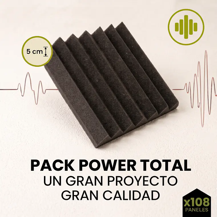 Pack Power Total x108: Máxima Cobertura para Espacios Grandes y 5 cm de Espesor 1