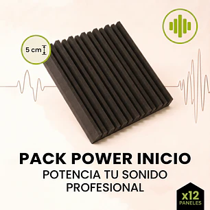 Pack Power Ranurado x12:  Control Absoluto del Sonido y 5 cm de Espesor