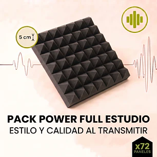Pack Power Full Estudio x72: El Setup que tu Audiencia Merece Escuchar y 5 cm de Espesor