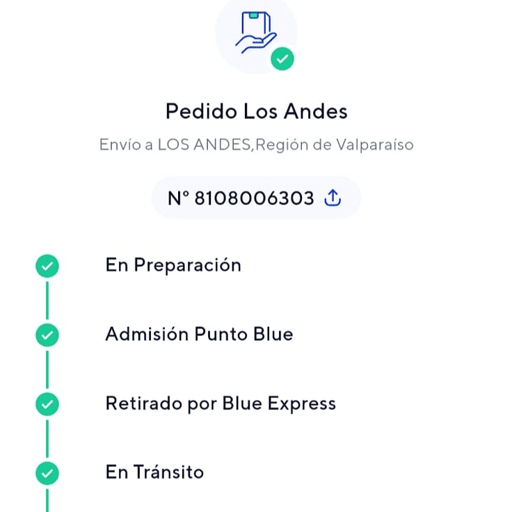 Envío AcusticWall a Los Andes, Región de Valparaíso, pedido en preparación y admisión en Punto Blue