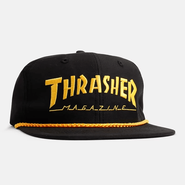 Boné Thrasher Rope - Preto e amarelo 1
