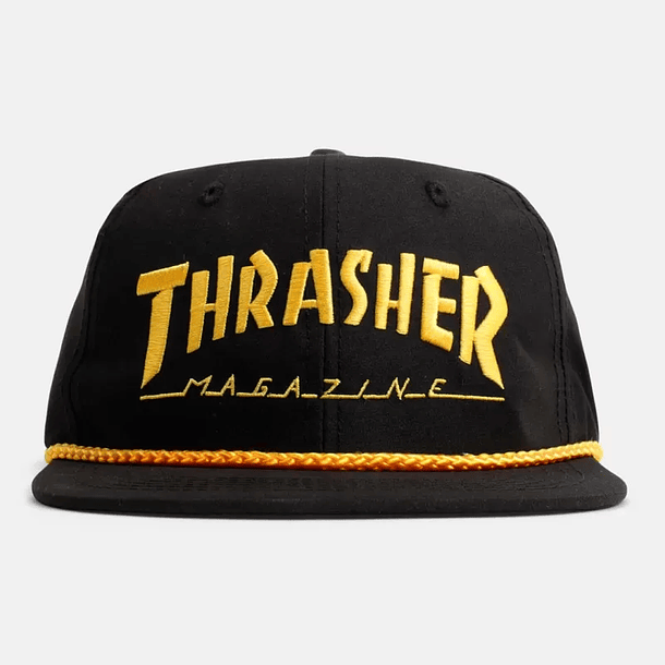 Boné Thrasher Rope - Preto e amarelo 2