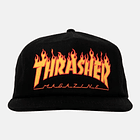 Boné Thrasher Printed Flame Logo Snapback - Preto 1