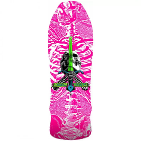 Tábua Powell Peralta Geegah Skull and Sword Hot Pink - 9.75" X 30"