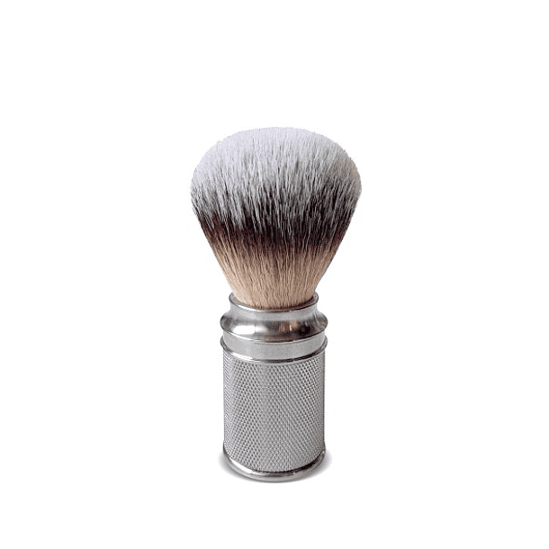 Epsilon - Pincel de Barbear com Cabo em Metal Prateado