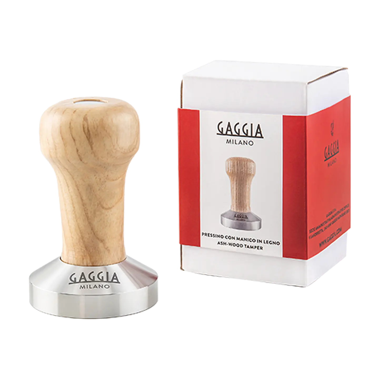 Tamper Gaggia 58mm con Mango de Madera 1