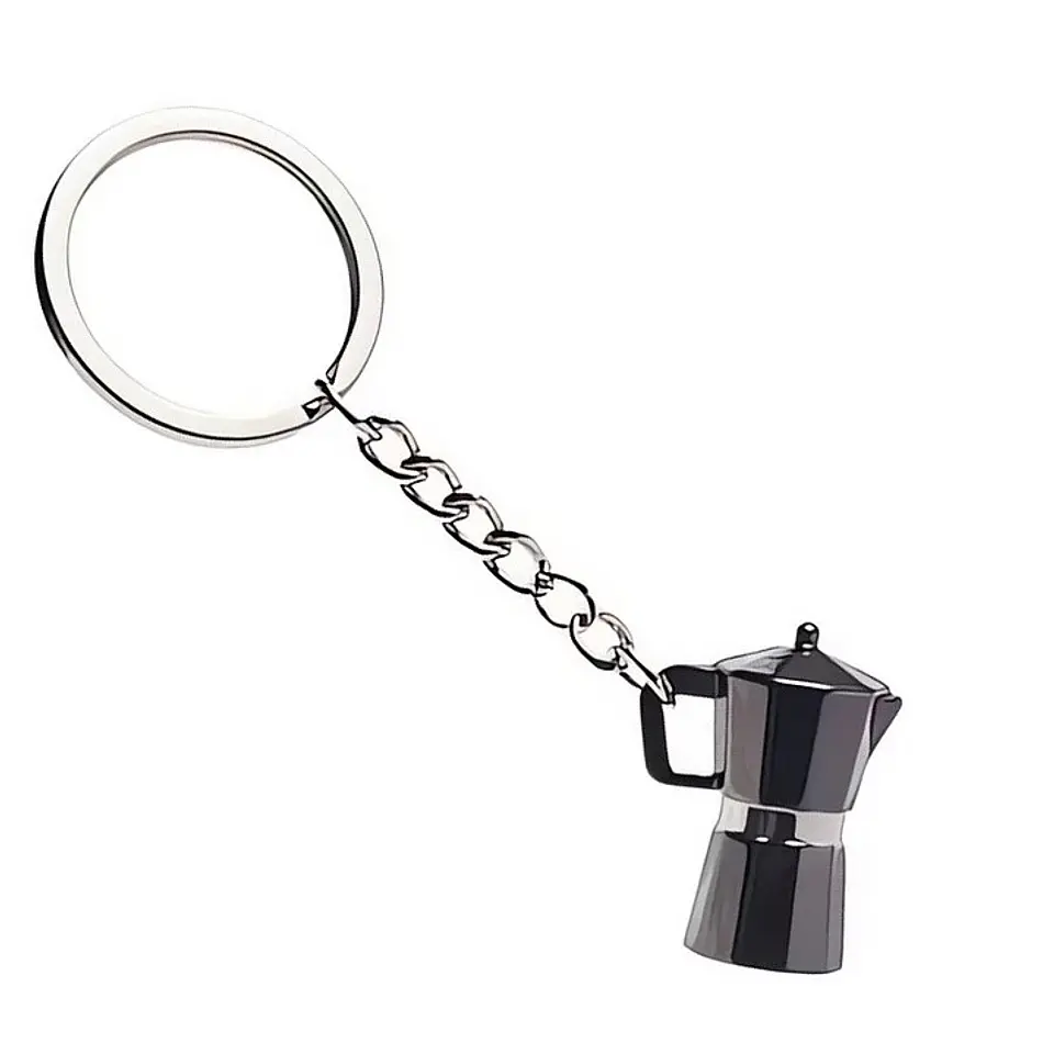 Llaveros Temáticos Mini:  Cafetera Moka - Portafiltro 2