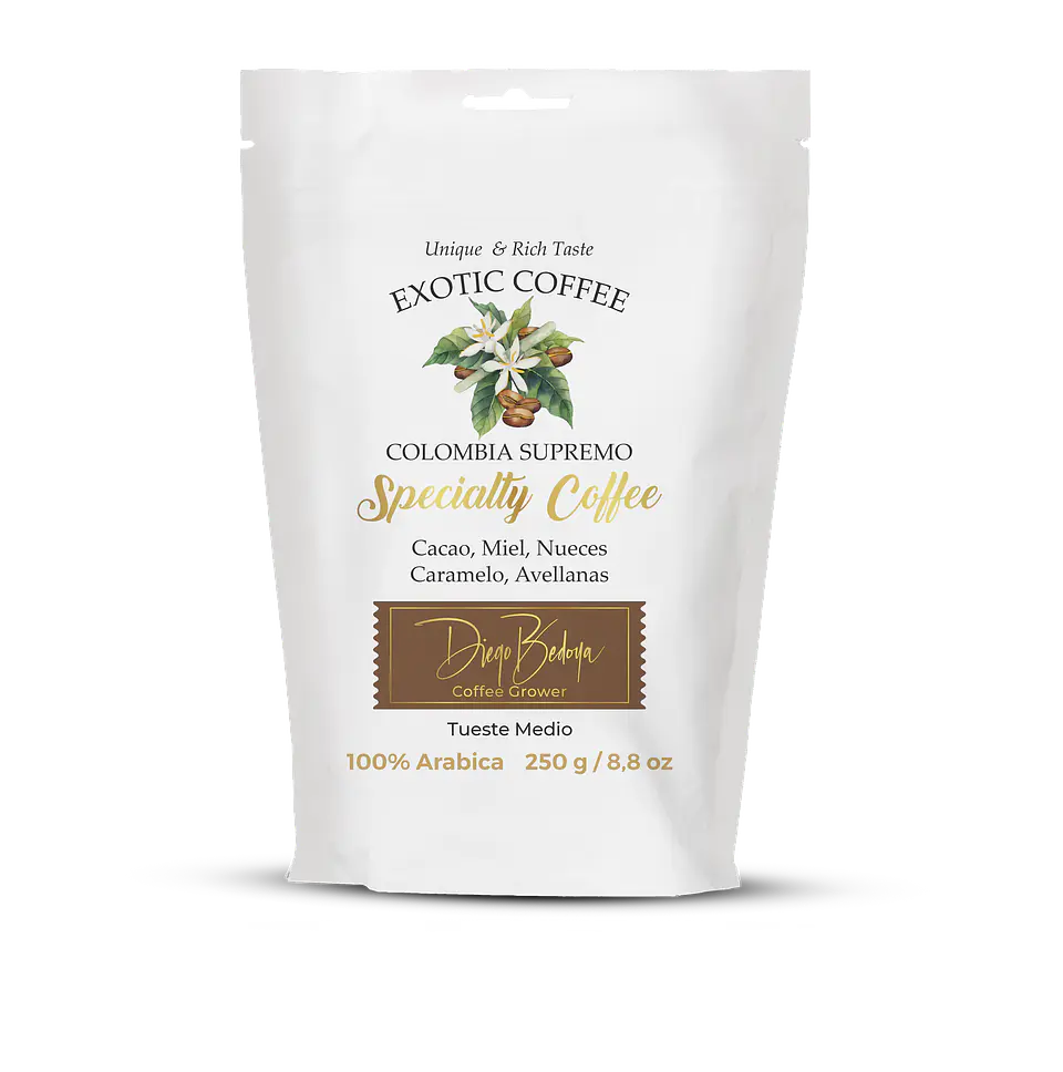 Café Grano 1kg Diego Bedoya Colombia Supremo 1