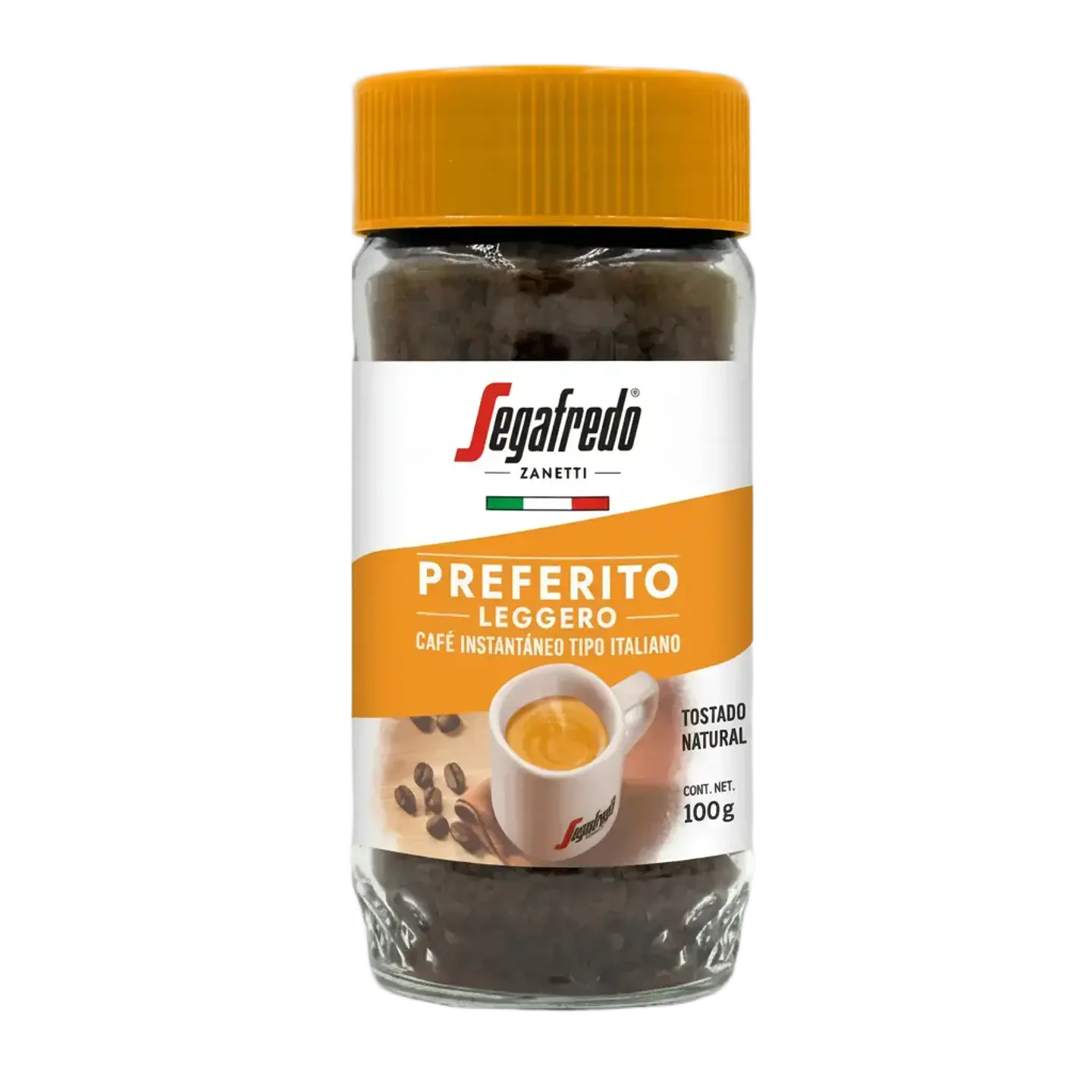 Café Instantáneo Preferito Leggero Segafredo 100gr 1