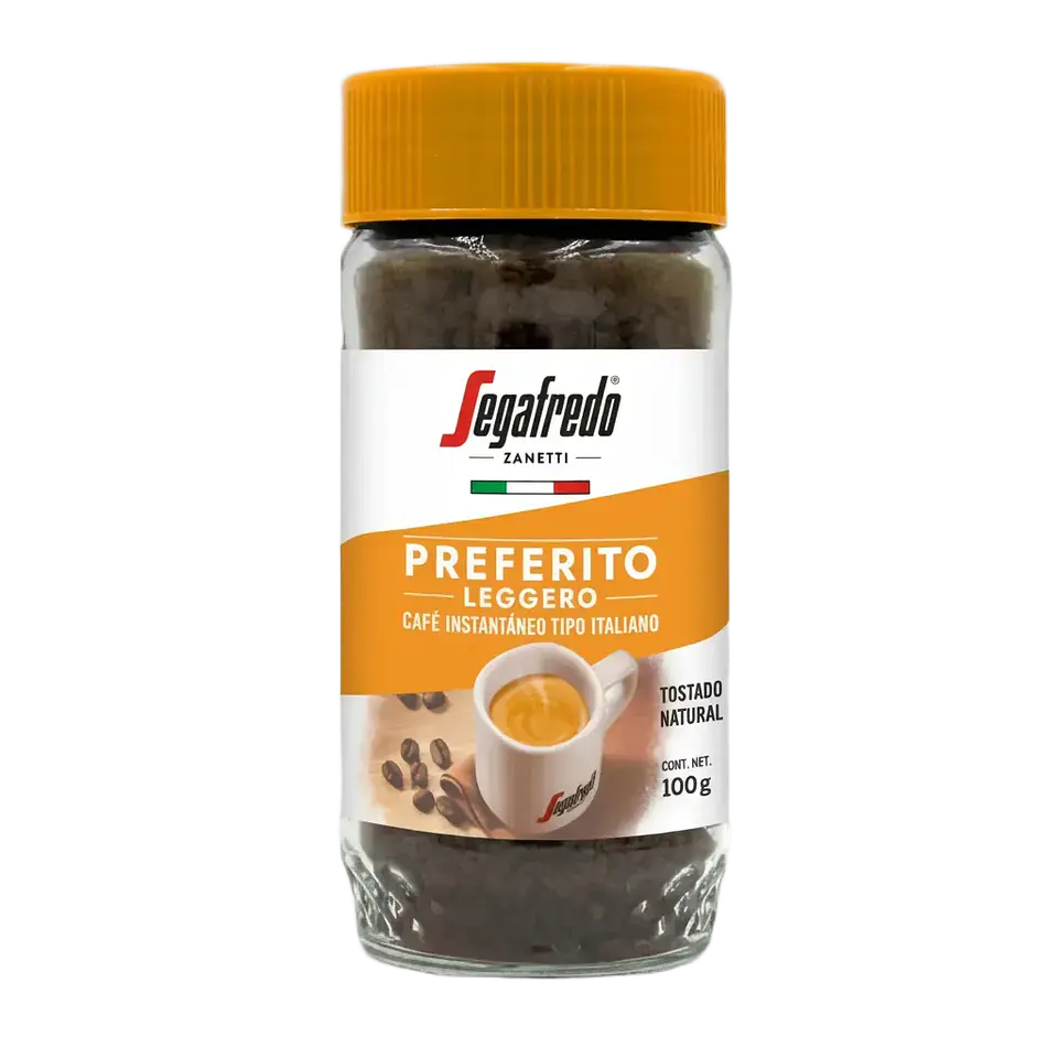 Café Instantáneo Preferito Leggero Segafredo 100gr 1