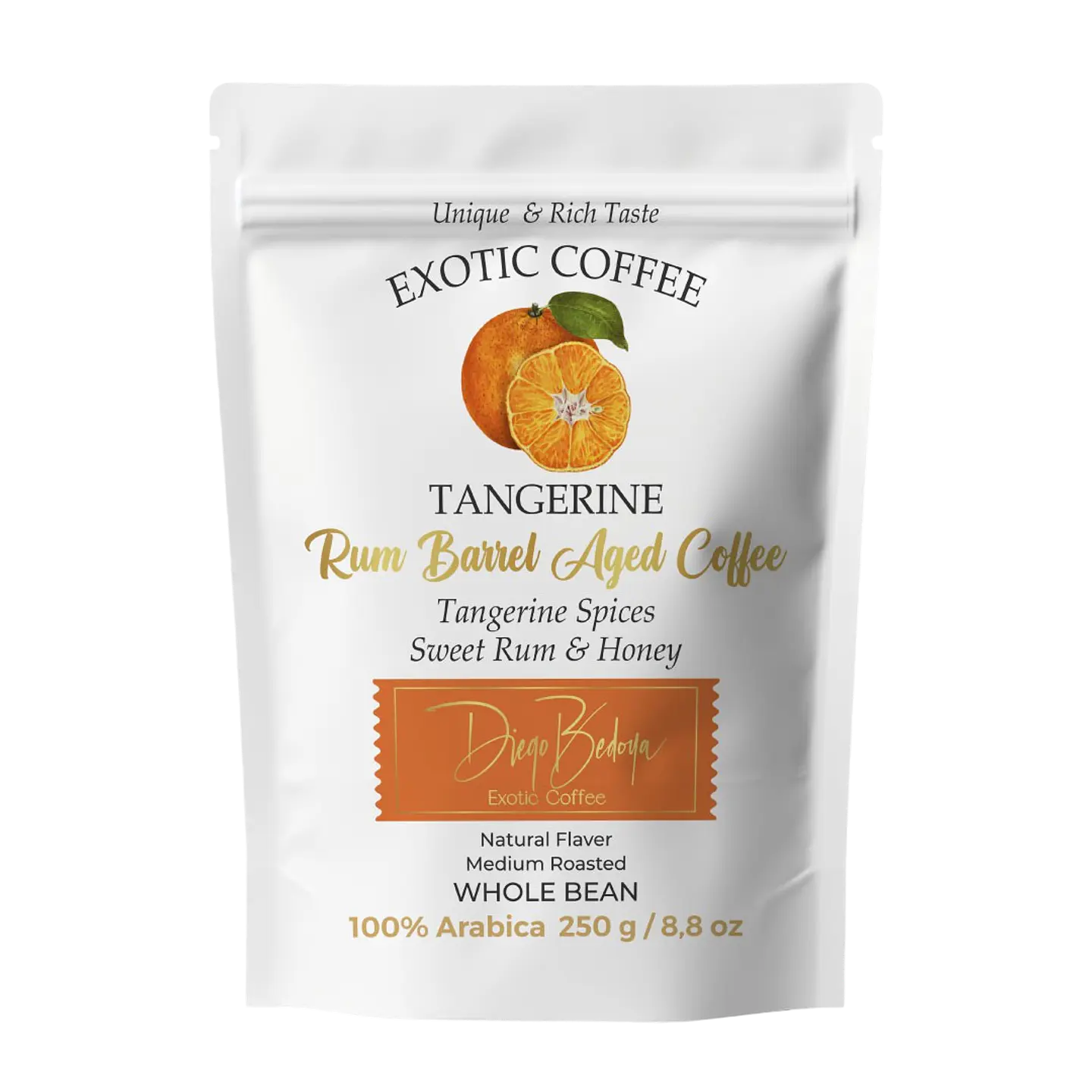 Café Grano 250 Gms Diego Bedoya Tabí Mandarina Ron 1