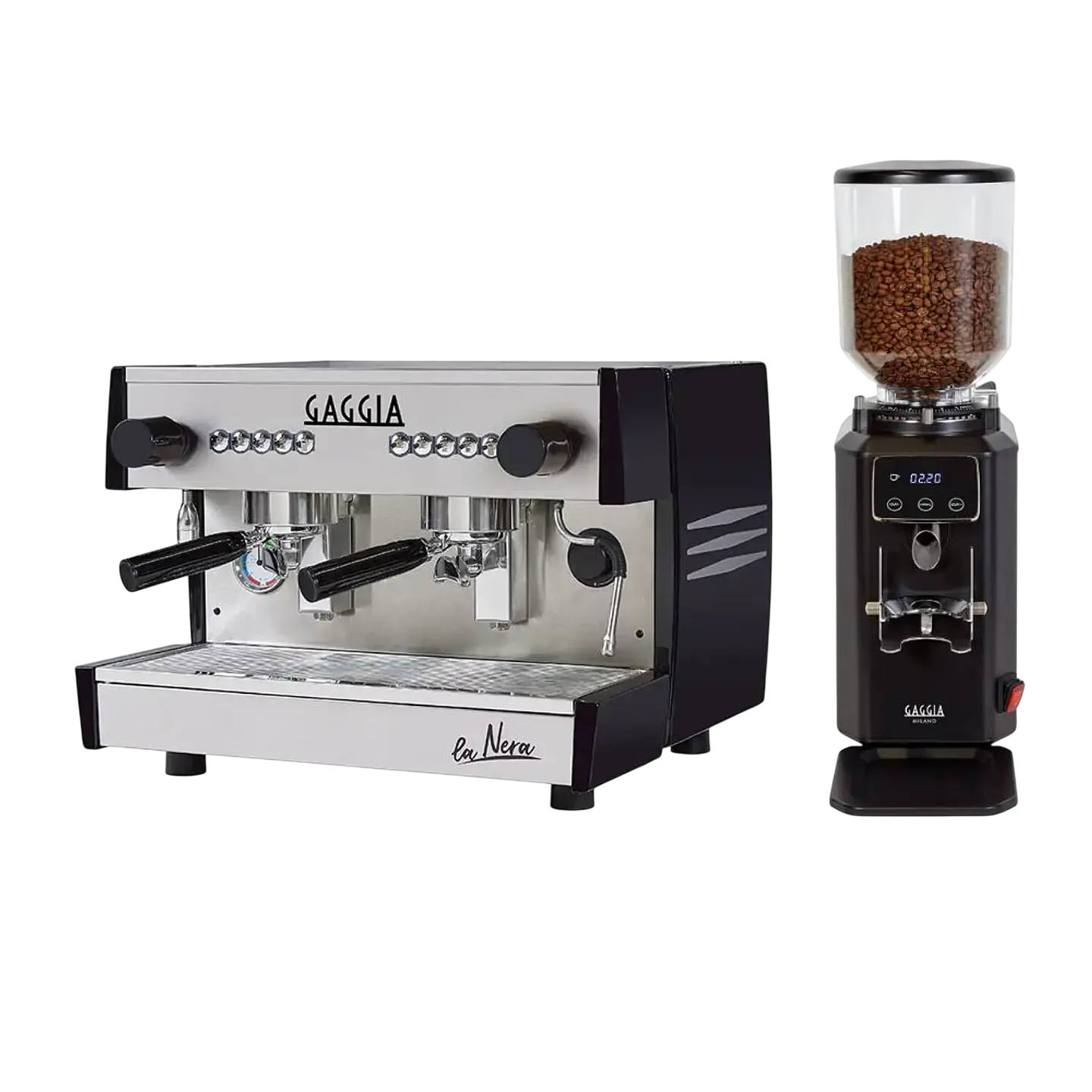Pack Gaggia La Nera 2G + Molino G4 1