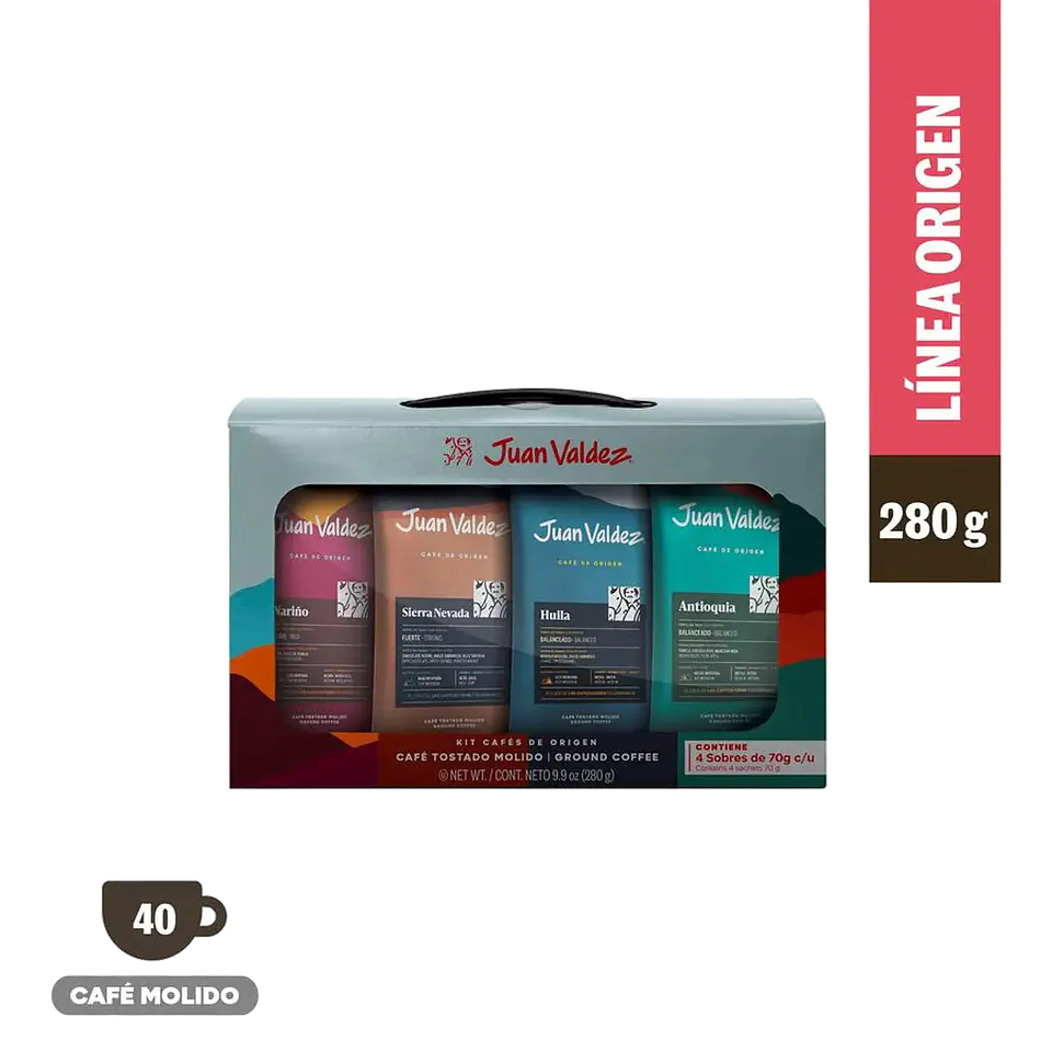 Kit Origen Juan Valdez 4x70g 3