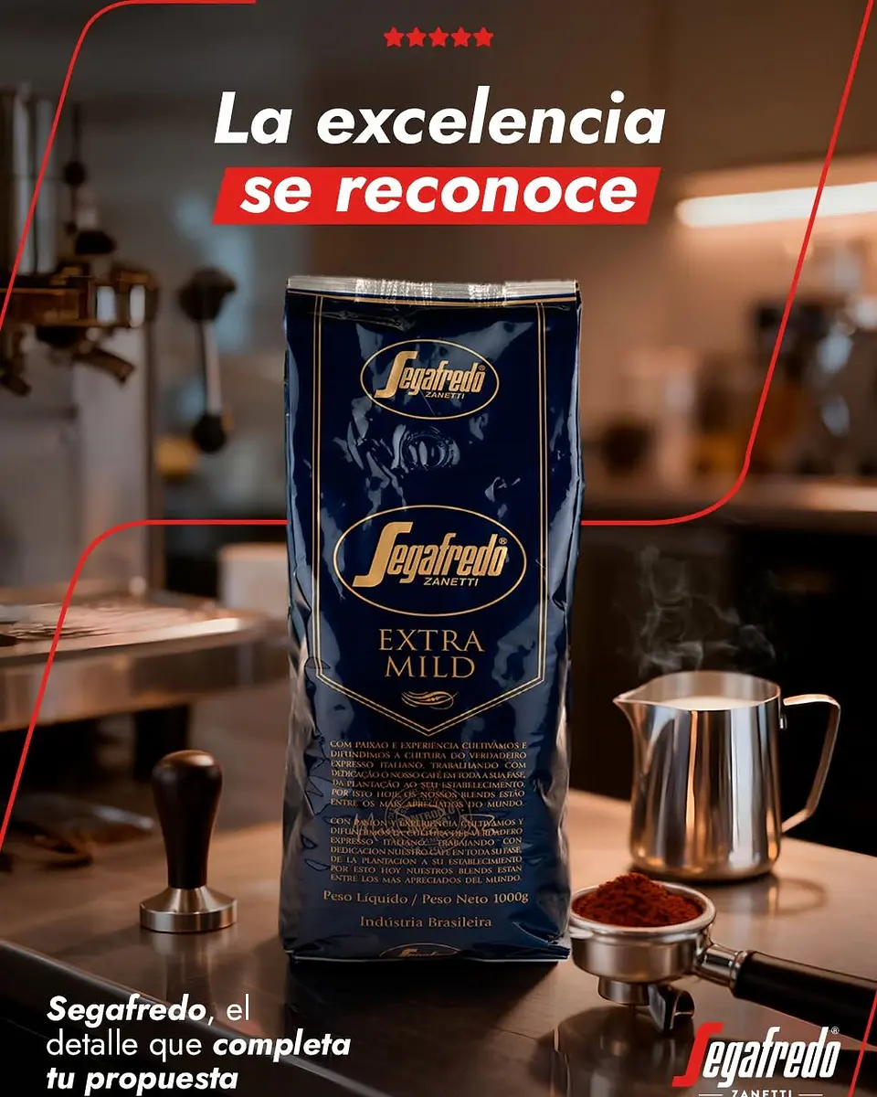 Café Grano Segafredo Zanetti Extra Mild 1kg 2
