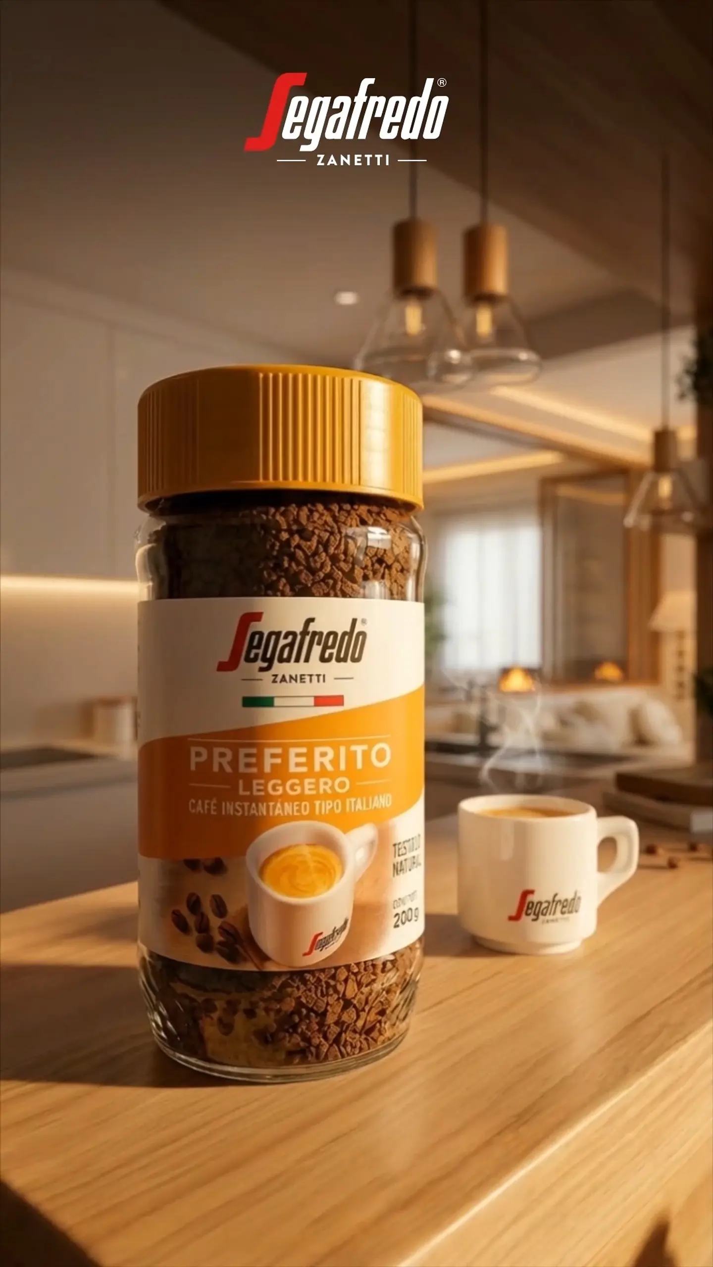 Café Instantáneo Preferito Leggero Segafredo 100gr 3