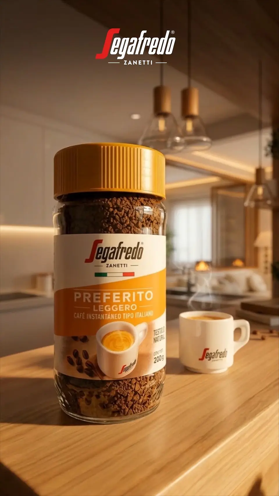 Café Instantáneo Preferito Leggero Segafredo 100gr 3