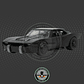 The Batman Scale Metals Batmobile Vehicle 1:32 - Miniatura 1
