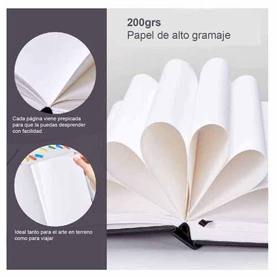 OHUHU BLOCK PARA MARCADORES DE ALCOHOL (21 X 29 CM, 78 PAGINAS) 120 LB/200 GSM 5