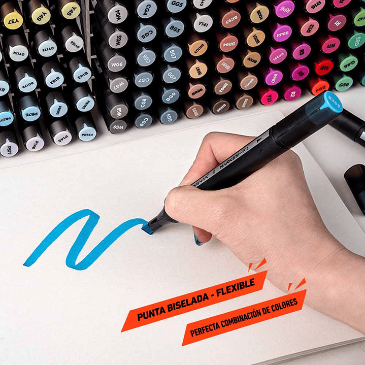MIYA SET MARCADORES BASE ALCOHOL 60 COLORES  1