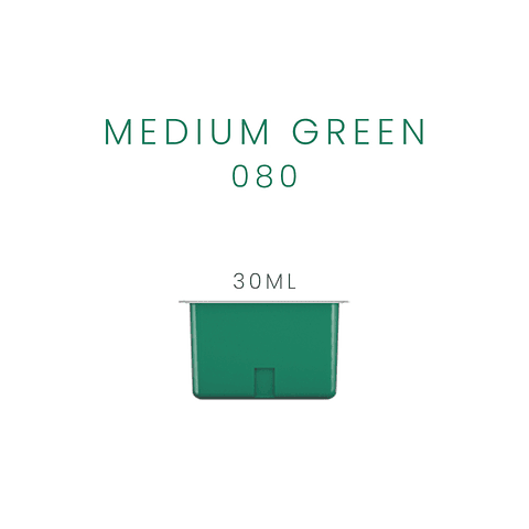 MEDIUM GREEN 080 Recambio de Pintura Gouache Miya Himi de 30 ml 4 unidades