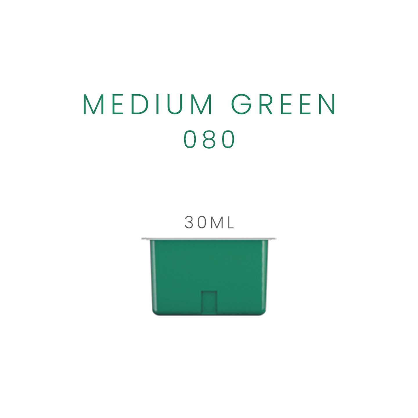 MEDIUM GREEN 080 Recambio de Pintura Gouache Miya Himi de 30 ml 4 unidades 1