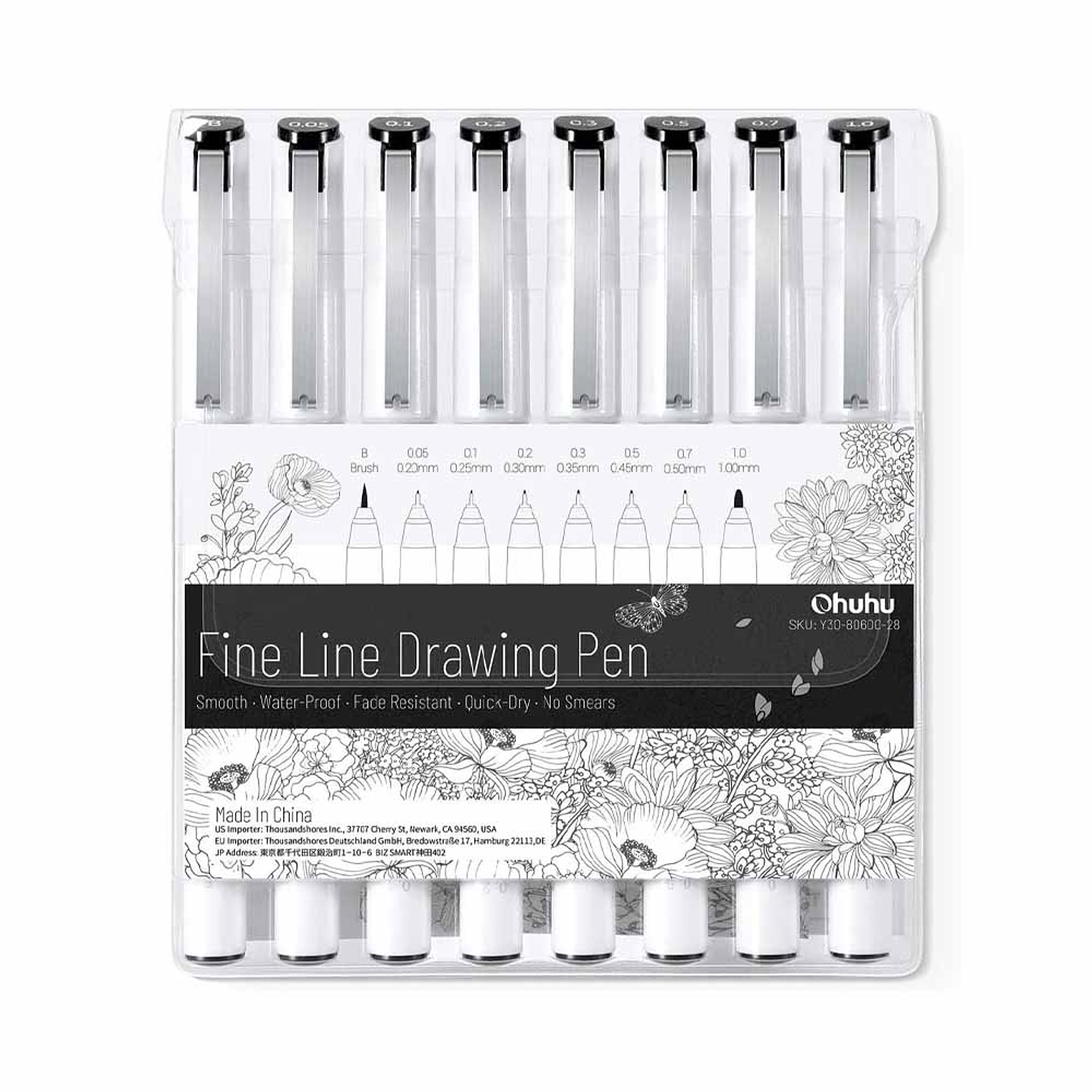 OHUHU 8 MARCADOR TIRALÍNEAS PARA DIBUJO 1